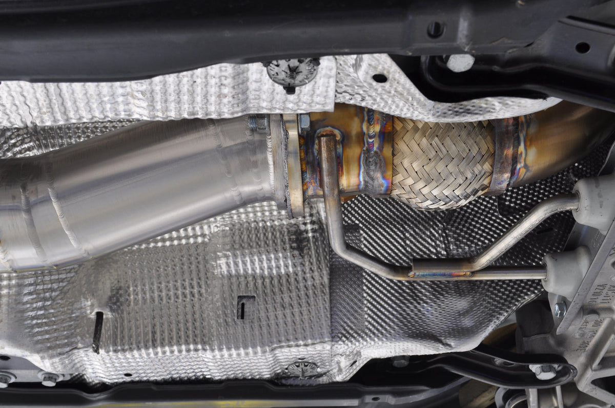 RS3 Full 3.5 Inch Titanium Exhaust Installed
