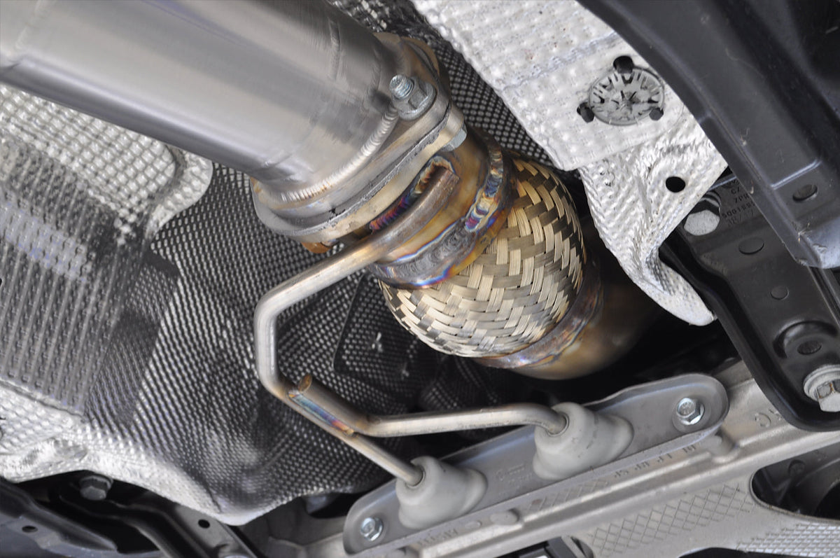 RS3 Full 3.5 Inch Titanium Exhaust Installed
