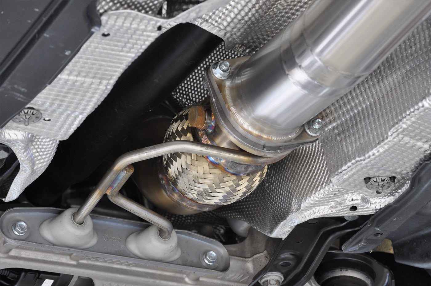 RS3 Full 3.5 Inch Titanium Exhaust Installed