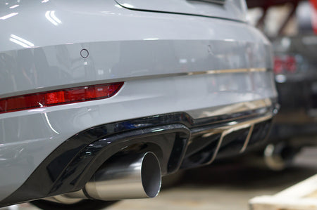 RS3 Full 3.5 Inch Titanium Exhaust Installed