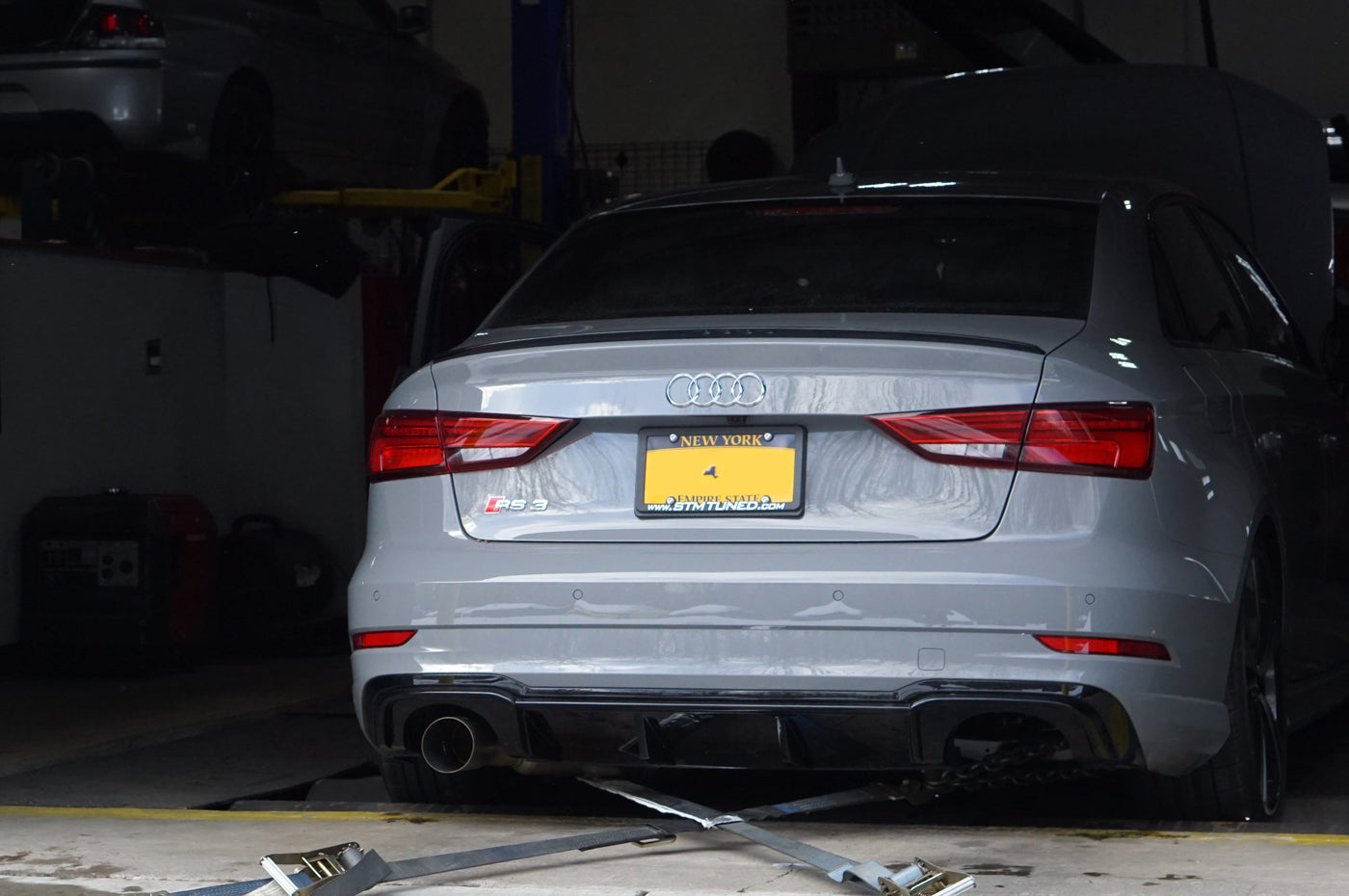 RS3 Full 3.5 Inch Titanium Exhaust Installed