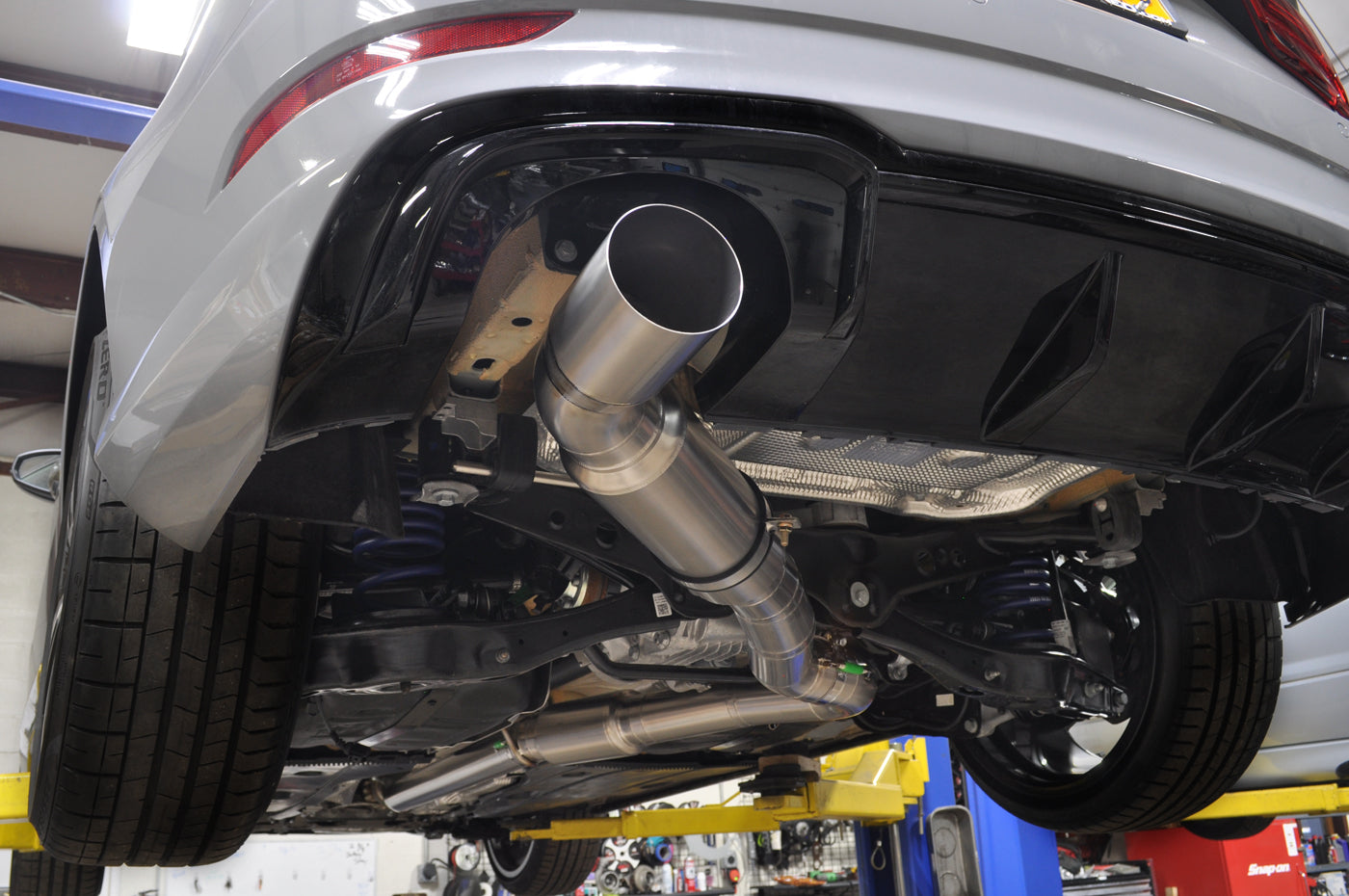 RS3 Full 3.5 Inch Titanium Exhaust Installed