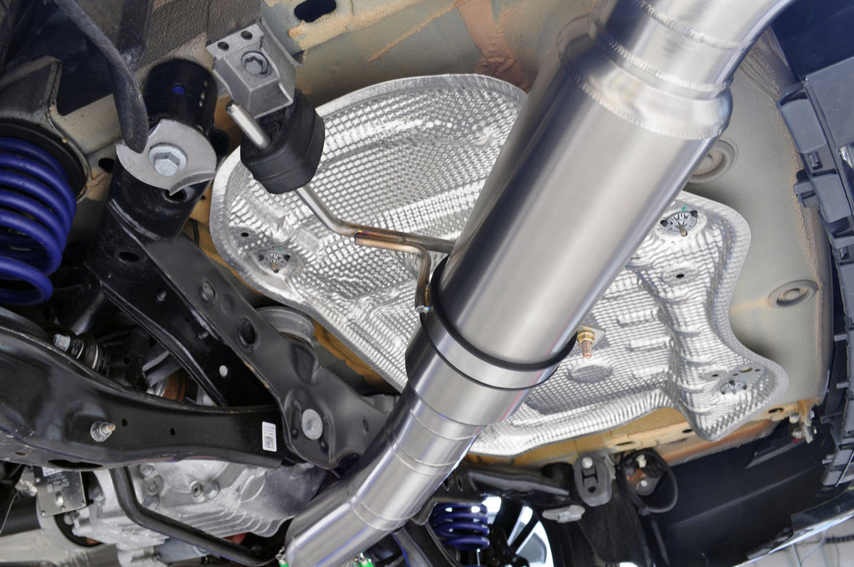 RS3 Full 3.5 Inch Titanium Exhaust Installed