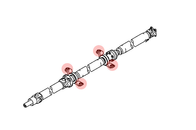 Driveshaft Carrier Bearing Support Bushings