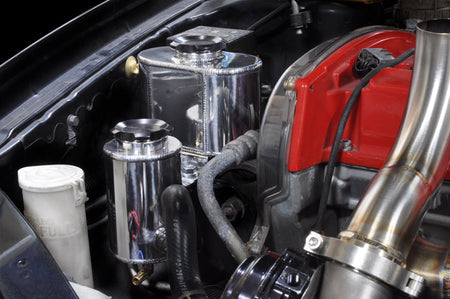 Evo 4 5 6 JDM Coolant Overflow Installed