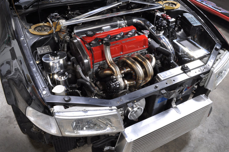 Evo 4 5 6 JDM Coolant Overflow Installed