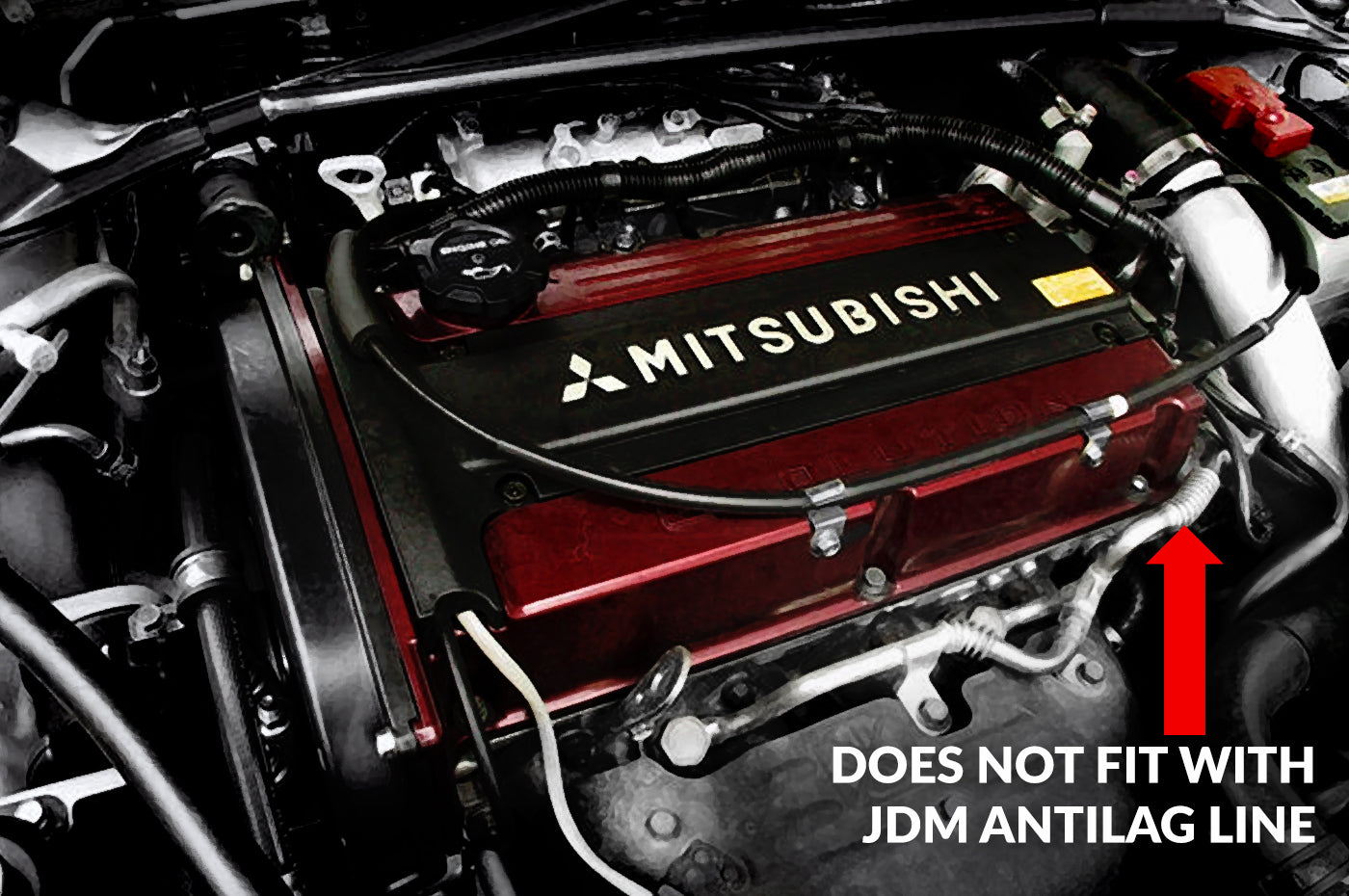 Does not fit with OEM JDM Anti-Lag
