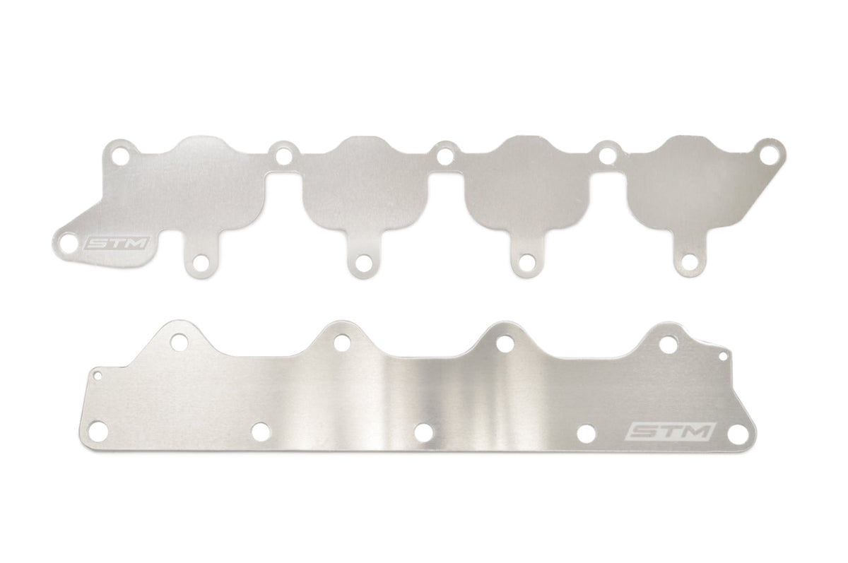 STM Evo 4-9 4G63 Head to Manifold Block Off Plates (Set)