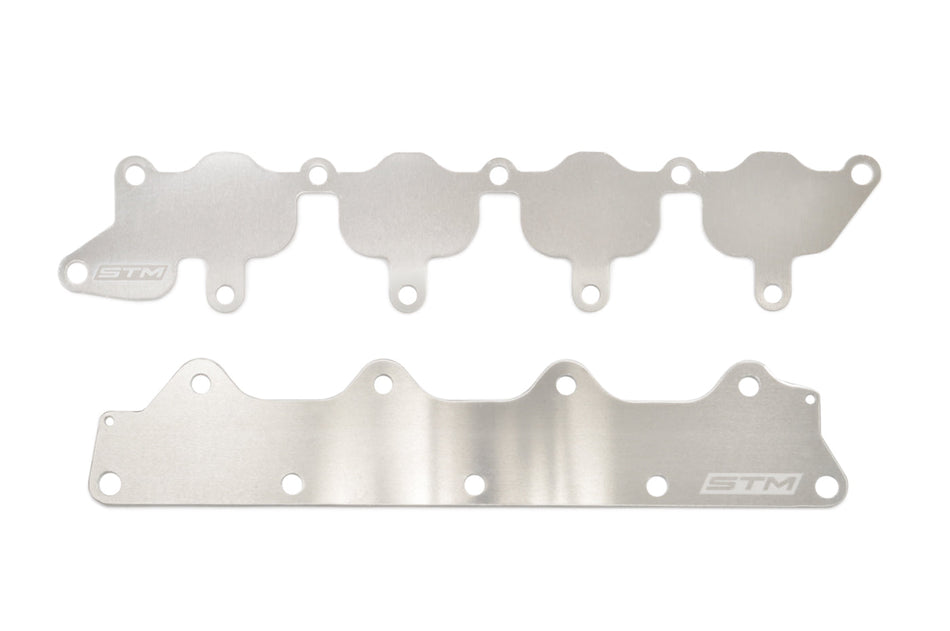 STM Evo 4-9 4G63 Head to Manifold Block Off Plates (Set)