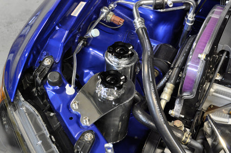 Evo 7 8 9 Coolant Overflow Installed Engine Bay