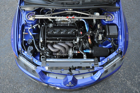 Evo 7 8 9 Coolant Overflow Installed Engine Bay