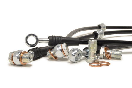 STM Black Brake Lines for Evo 7/8/9
