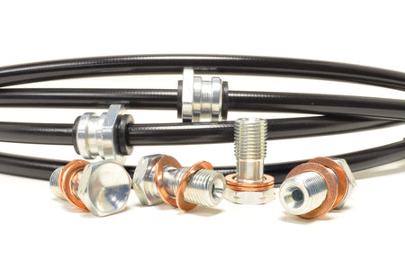 STM Black Brake Lines for Evo 7/8/9