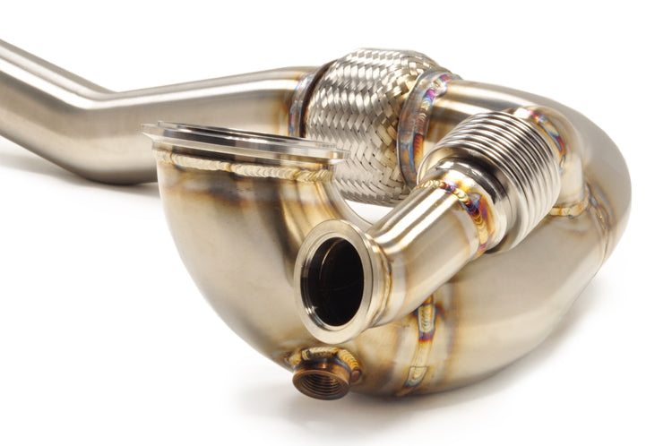 Evo 7 8 9 Downpipe O2 Housing for FP Zephyr Zero Black Red Stainless Housing
