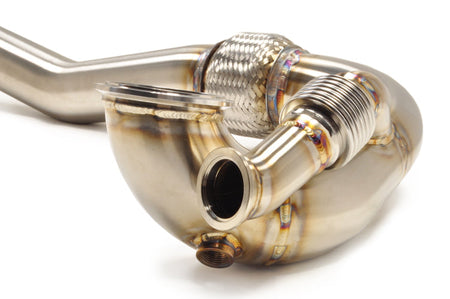 Evo 7 8 9 Downpipe O2 Housing for FP Zephyr Zero Black Red Stainless Housing