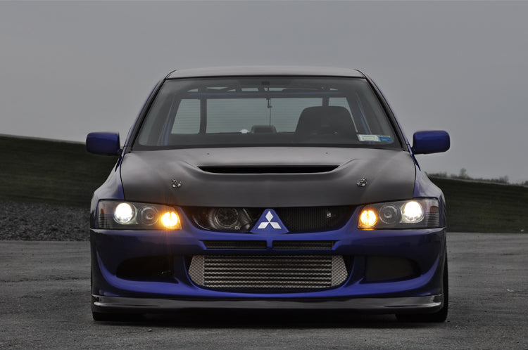 Evo 7 8 9 Forward Facing T3 Turbo Exhaust Manifold Installed