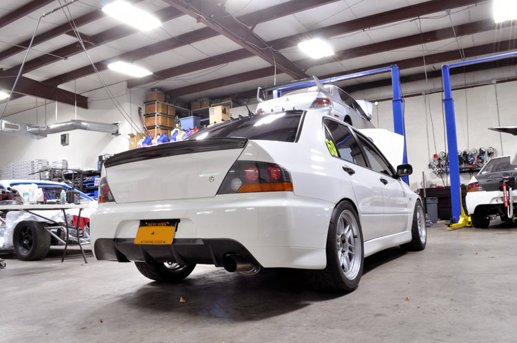 STM Evo Exhaust Installed JDM IX Rear Bumper