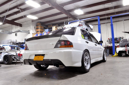 STM Evo Exhaust Installed JDM IX Rear Bumper