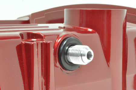 STM Valve Cover Fittings on Evo 7 OEM Valve Cover