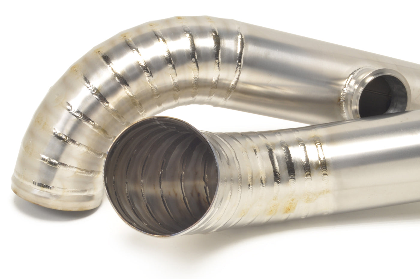 STM Evo 7/8/9 3" Titanium Race Upper Intercooler Pipe Kit (Bare Finish)