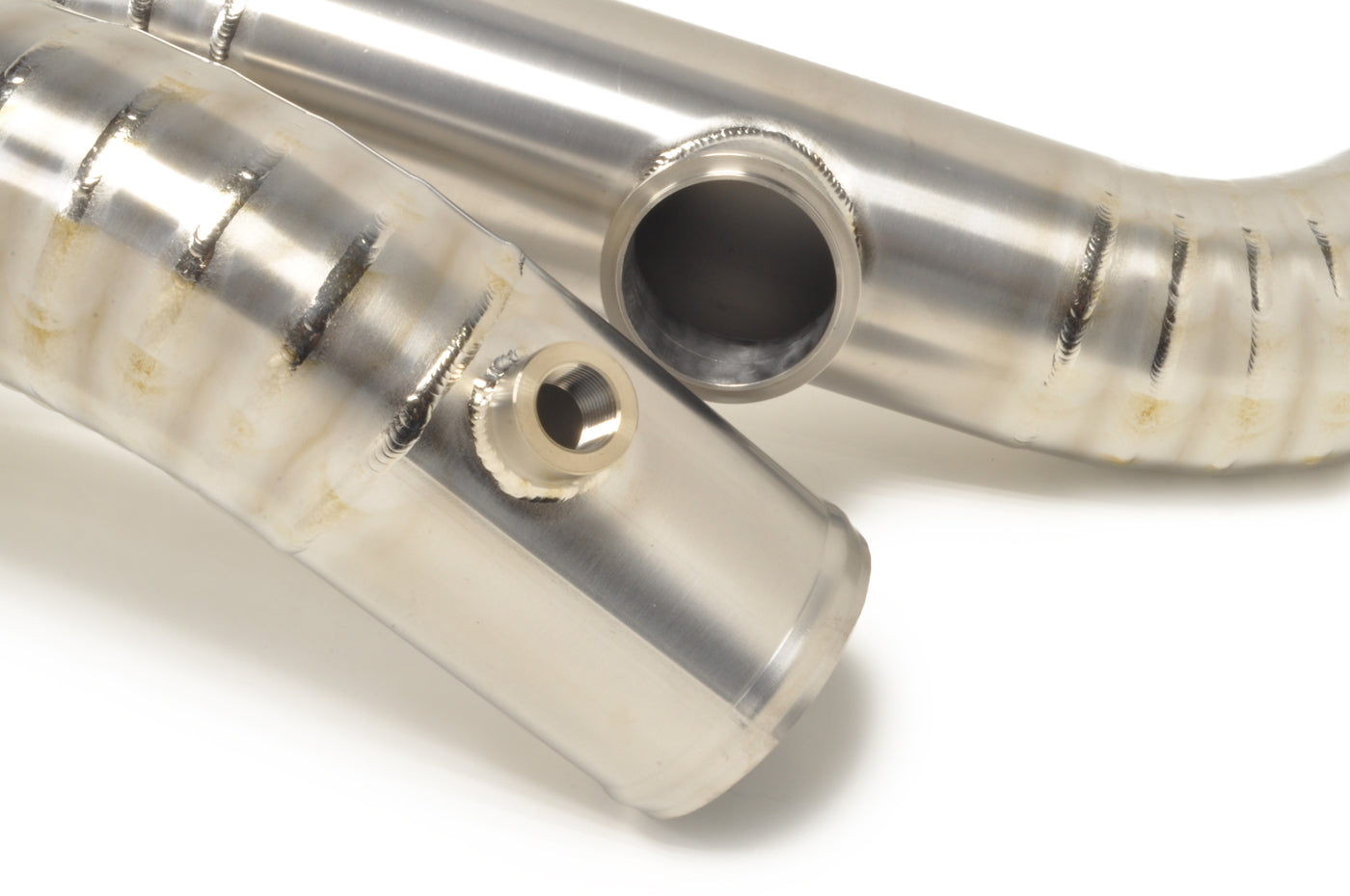 STM Evo 7/8/9 3" Titanium Race Upper Intercooler Pipe Kit (Bare Finish)