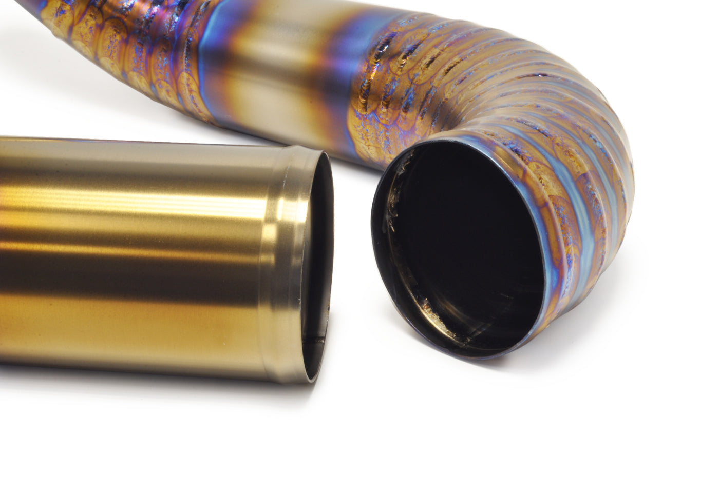 STM Evo 7/8/9 3" Titanium Race Upper Intercooler Pipe Kit (Burned Finish)