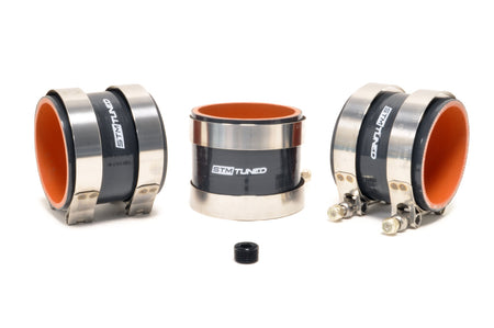 STM Evo 7/8/9 3" Titanium Race Upper Intercooler Pipe Kit (Couplers, Clamps and Plug for AIT)