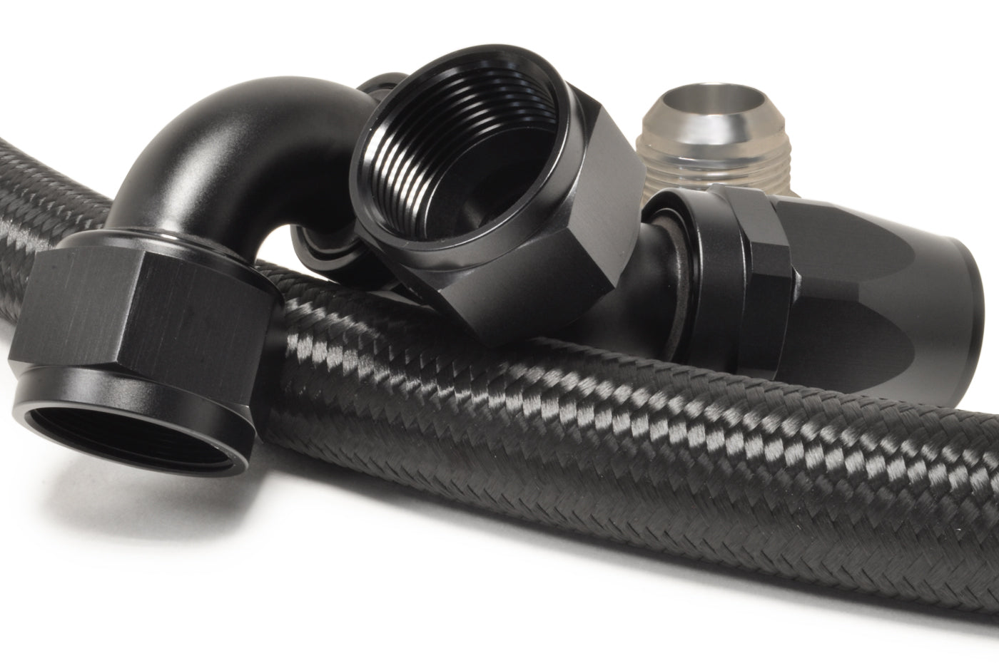 STM Evo 8/9 16AN Lower Hose Kit for STM Billet Radiator