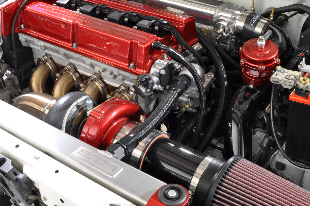 STM Evo 7/8/9 -16AN Upper Hose Kit for STM Billet Radiator