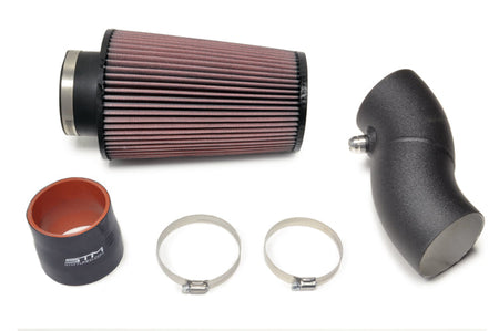 STM 3.5" Aluminum SD Intake for Evo 8/9 with -10AN Vent Bung Wrinkle Black