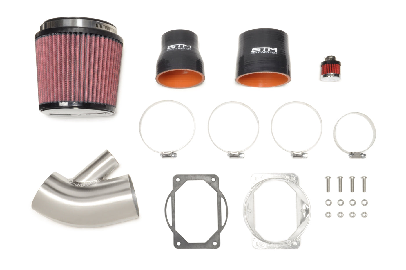Brushed Aluminum STM Intake Kit for Stock MAF Evo 8/9