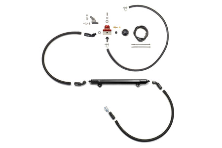 STM Fuel Feed and Return Kit with Rail for Evo 8/9 (Red)