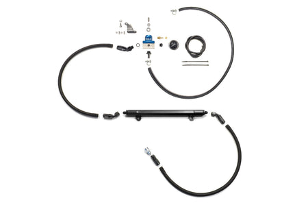 STM Fuel Feed and Return Kit with Rail for Evo 8/9 (Blue)