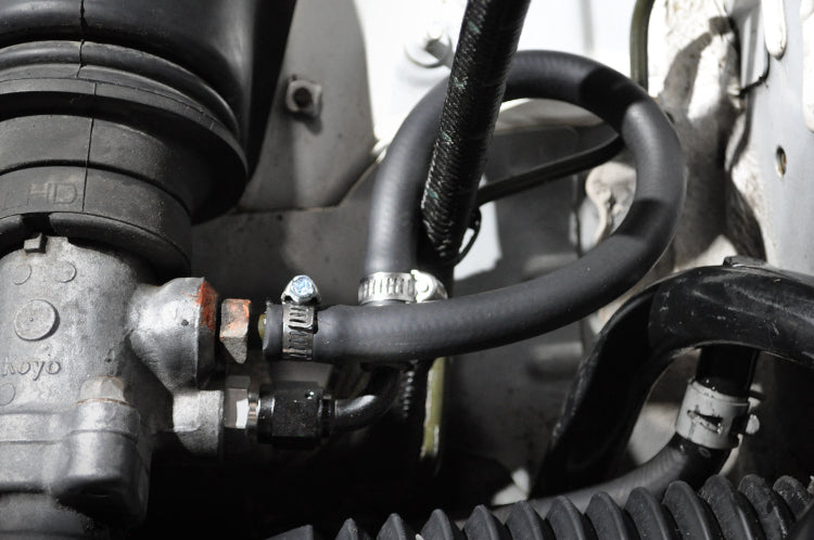 Evo 8/9 Power Steering Delete Kit Installed