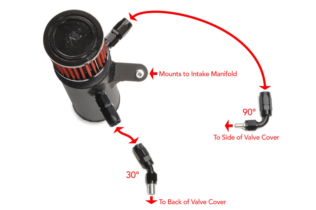 STM Evo 8/9 Standard Engine Oil Catch Can