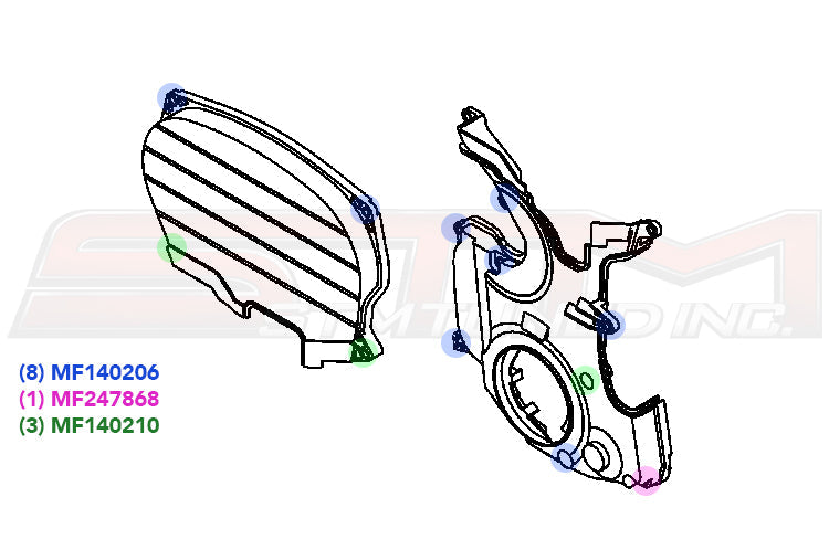 Evo Timing Belt Cover Bolt