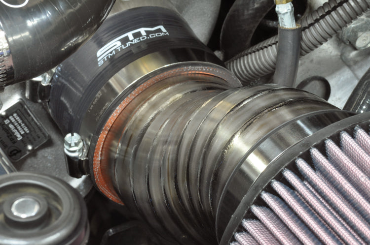 Bare (unburned) Titanium Intake Pictured Installed