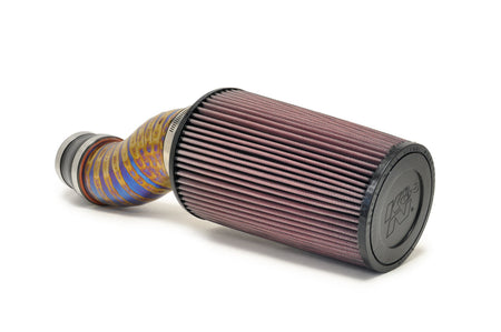 STM 3.5" Titanium SD Intake Burned Blue (No MAF) for Evo 8/9