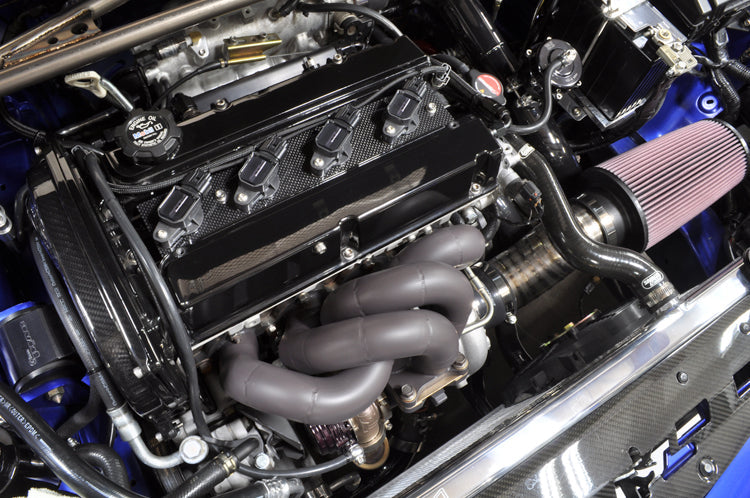 Bare (unburned) Titanium Intake Pictured Installed