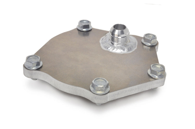 Water Pump Block Off Plate with AN Bung