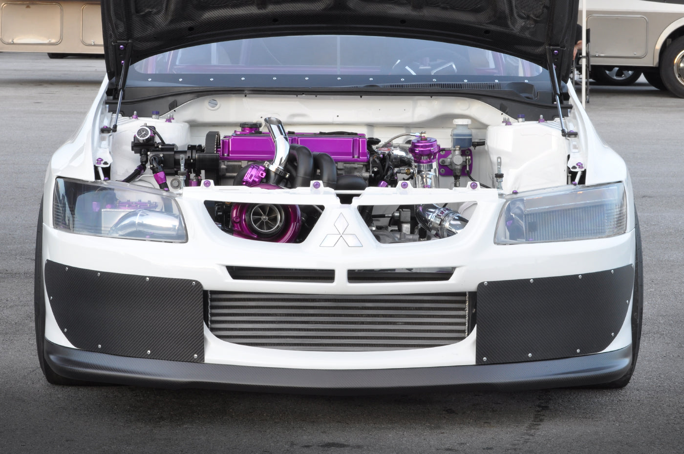 Evo 8 Carbon Fiber Bumper Shutters