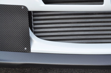 Evo 8 Carbon Fiber Bumper Shutters Installed