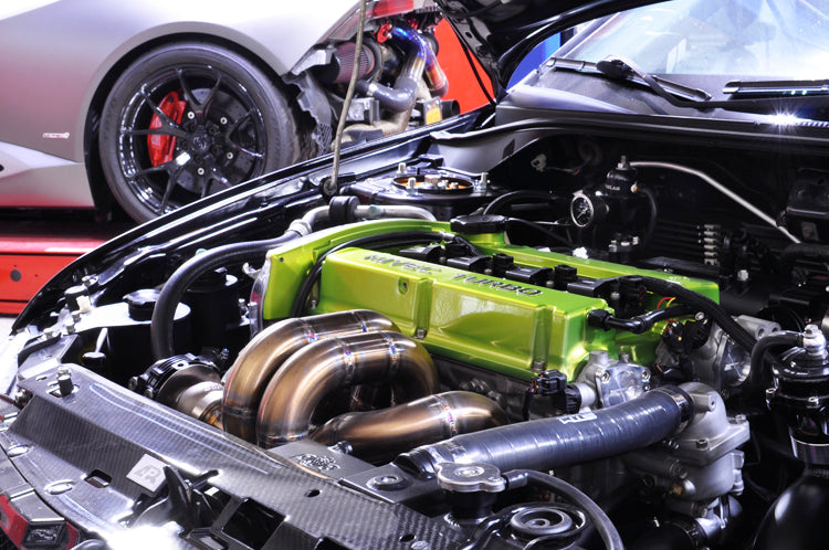 Evo 9 Cam Position Sensor Housing Covers Installed