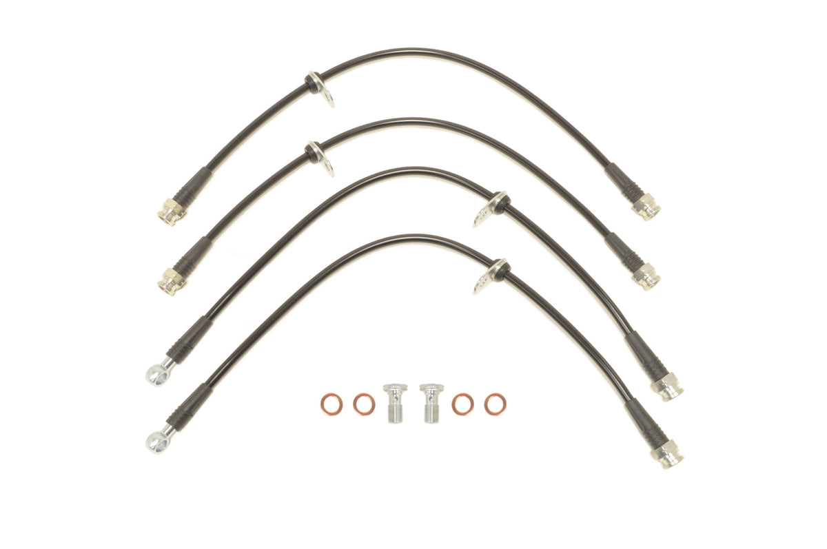 STM Black Brake Lines for Evo X