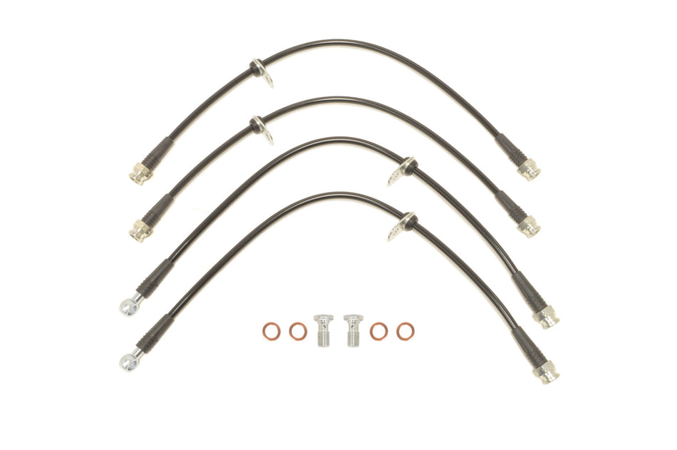 STM Black Brake Lines for Evo X