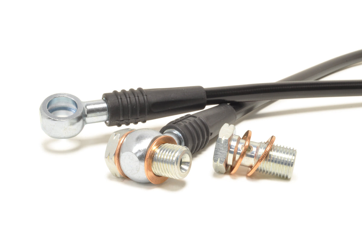 STM Black Brake Lines for Evo X