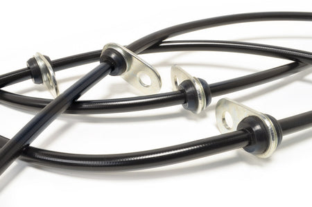 STM Black Brake Lines for Evo X