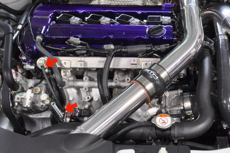 STM Evo X FPR Hose Upgrade Install Location