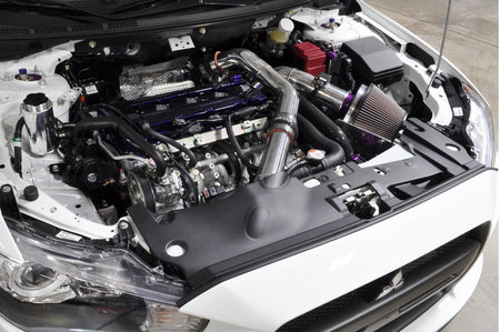 STM Evo X Power Steering Reservoir Installed