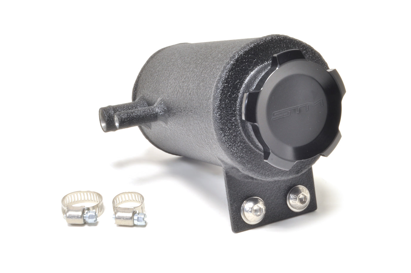 STM Evo X Power Steering Reservoir (Wrinkle Black Powdercoat)